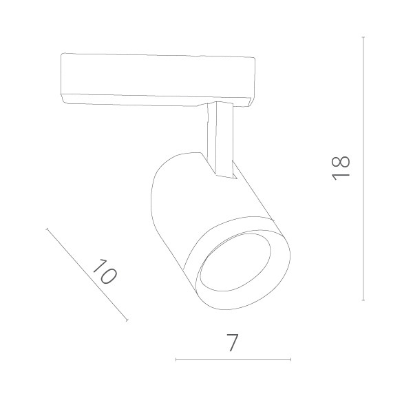 Светильник на шине ARTE Lamp A1710PL-1BK