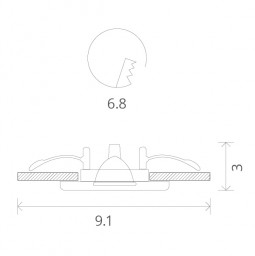 Влагозащищенный светильник ARTE Lamp A2024PL-1CC