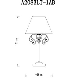 Настольная лампа ARTE Lamp A2083LT-1AB