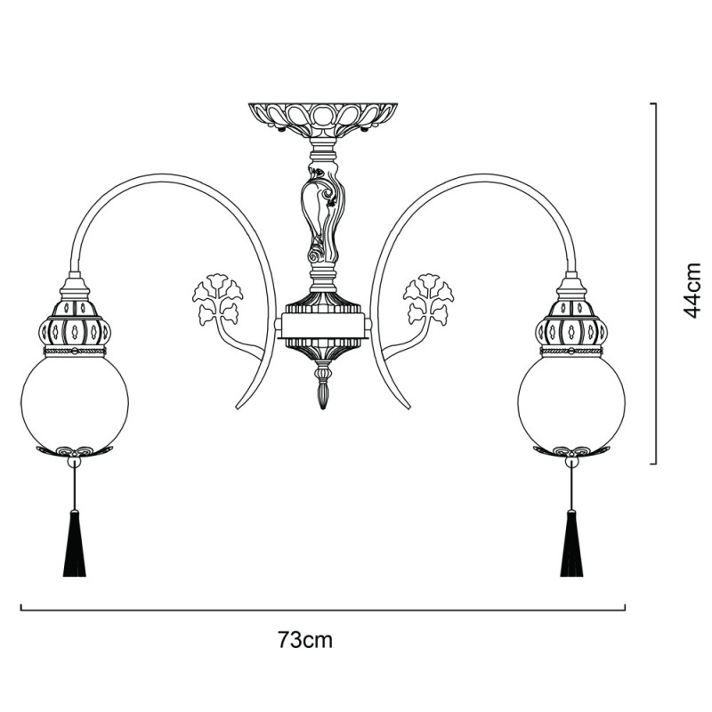 Люстра на штанге ARTE Lamp A2146PL-8GA