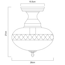 Накладная люстра ARTE Lamp A2303PL-1SG