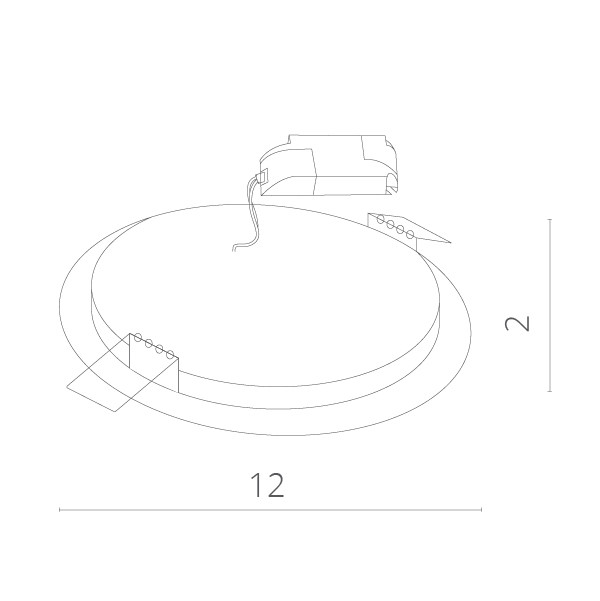 Встраиваемый светильник ARTE Lamp A2606PL-1WH