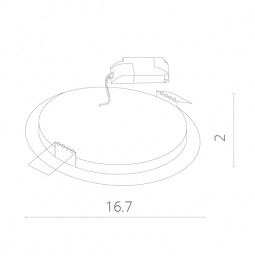 Встраиваемый светильник ARTE Lamp A2612PL-1WH