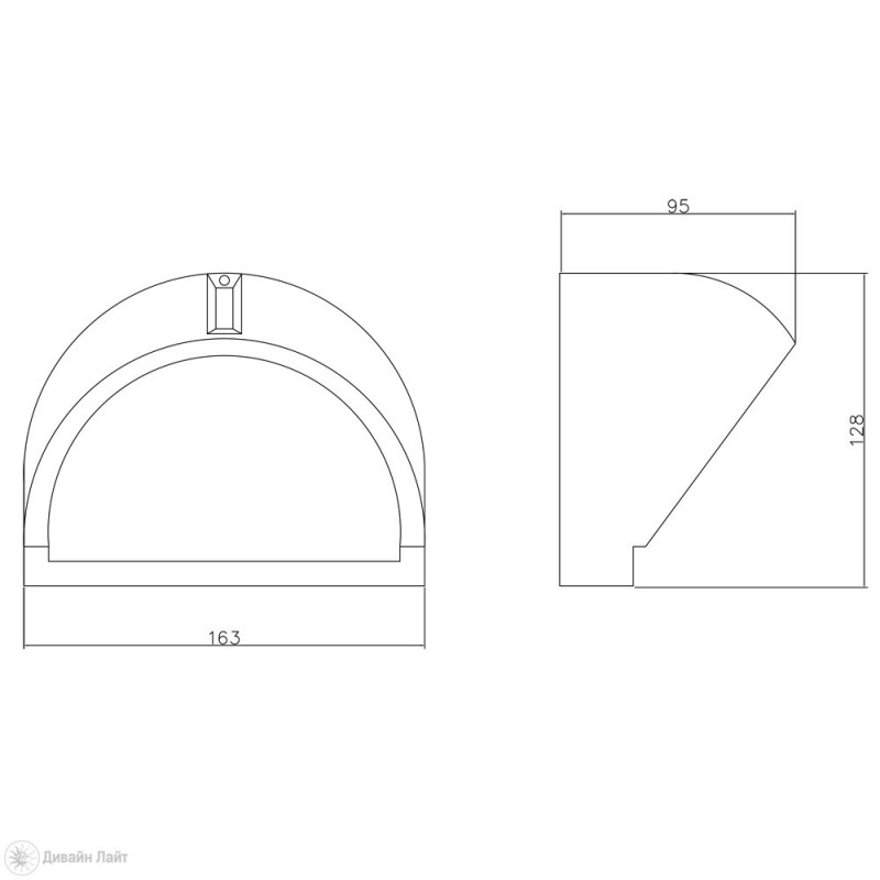 Светильник настенный ARTE Lamp A2801AL-1BK