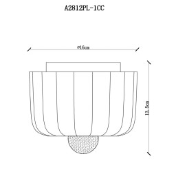 Накладной светильник ARTE Lamp A2812PL-1CC