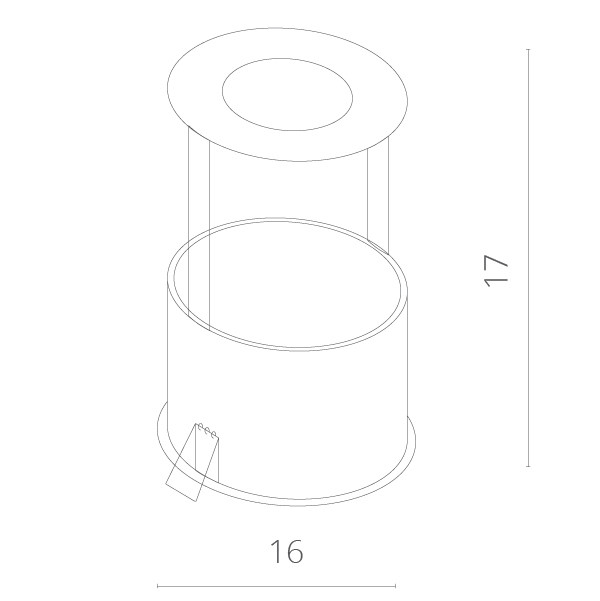 Встраиваемый светильник ARTE Lamp A3120PL-1WH