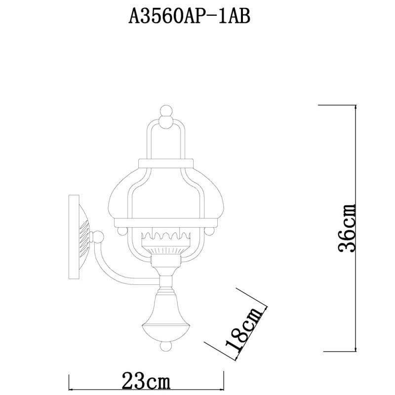 Бра ARTE Lamp A3560AP-1AB