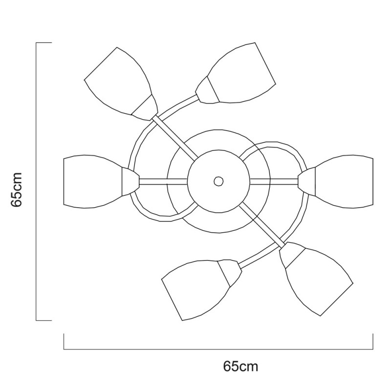 Накладная люстра ARTE Lamp A4033PL-6AB