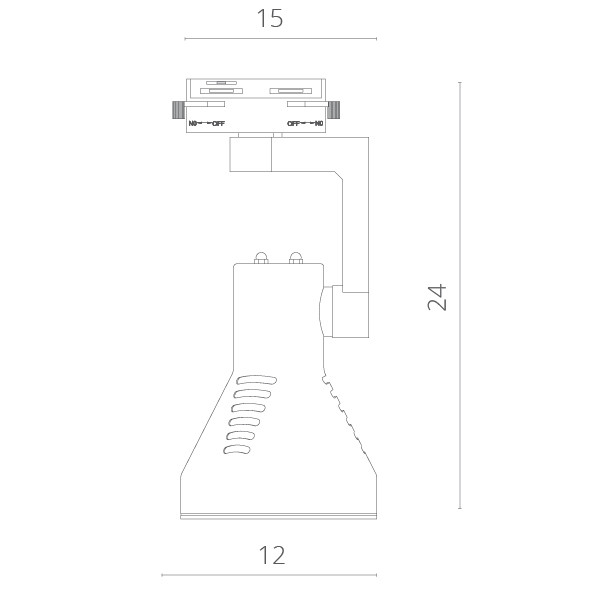 Светильник на шине ARTE Lamp A5109PL-1WH