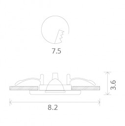 Влагозащищенный светильник ARTE Lamp A5440PL-1SS