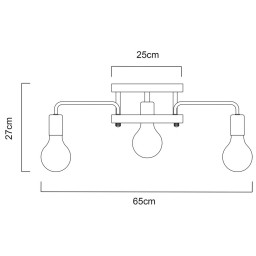 Накладная люстра ARTE Lamp A6001PL-7BK