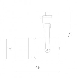 Светильник на шине ARTE Lamp A6210PL-1WH