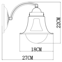 Бра ARTE Lamp A7022AP-1WG