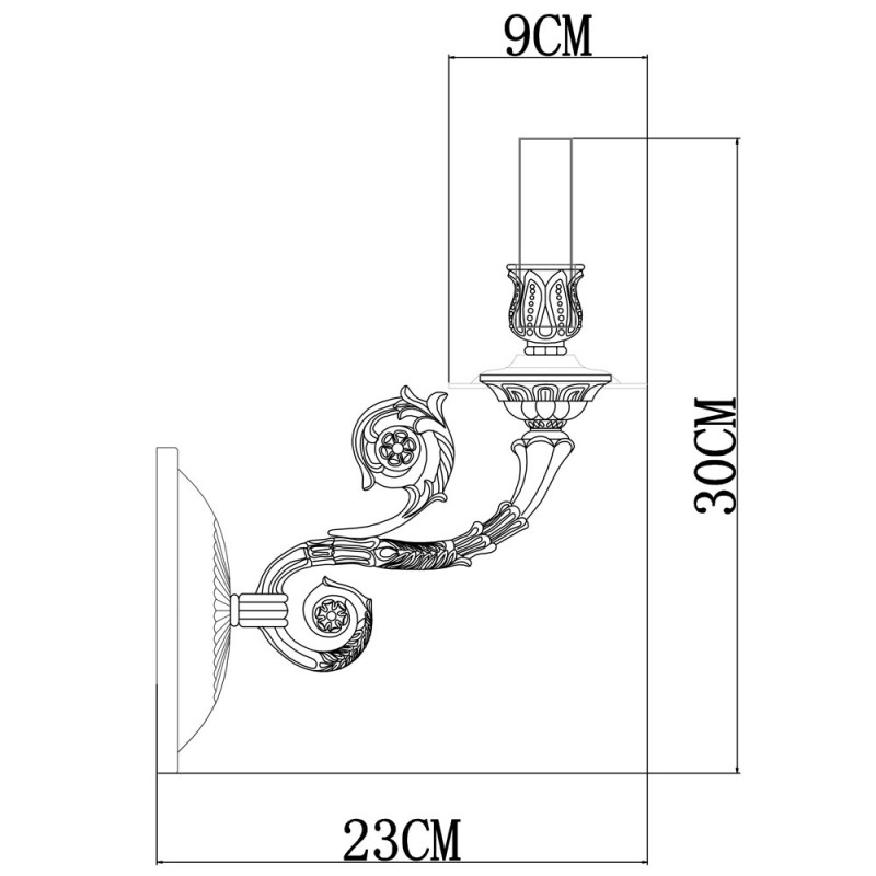 Бра ARTE Lamp A7024AP-1WG