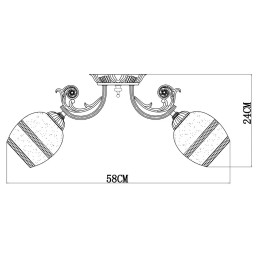 Накладная люстра ARTE Lamp A7060PL-5WG