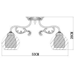 Накладная люстра ARTE Lamp A7062PL-3AB