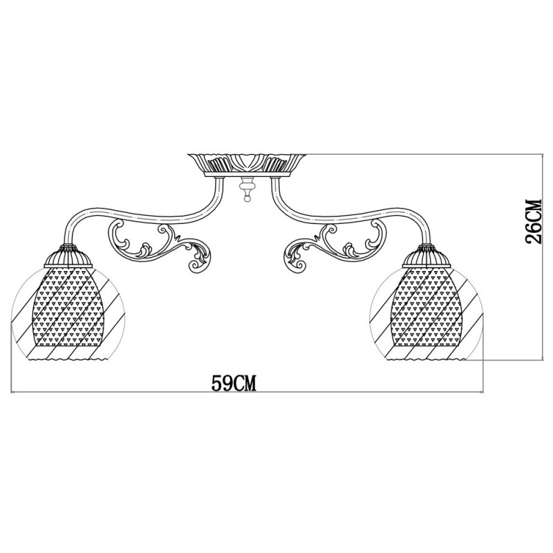 Накладная люстра ARTE Lamp A7062PL-5AB