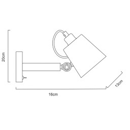 Бра ARTE Lamp A7141AP-1WH