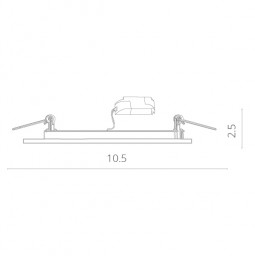 Встраиваемый светильник ARTE Lamp A7506PL-2WH