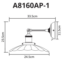 Бра ARTE Lamp A8160AP-1GY