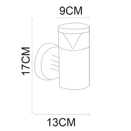 Светильник настенный ARTE Lamp A8161AL-1SS