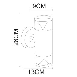 Светильник настенный ARTE Lamp A8161AL-2SS