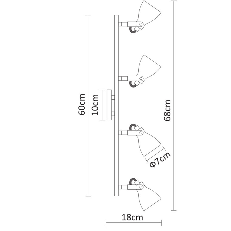 Спот ARTE Lamp A9189PL-4GY