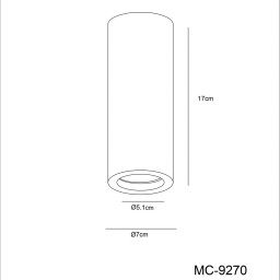 Накладной светильник ARTE Lamp A9267PL-1WH