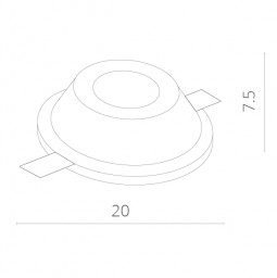 Встраиваемый светильник ARTE Lamp A9270PL-1WH