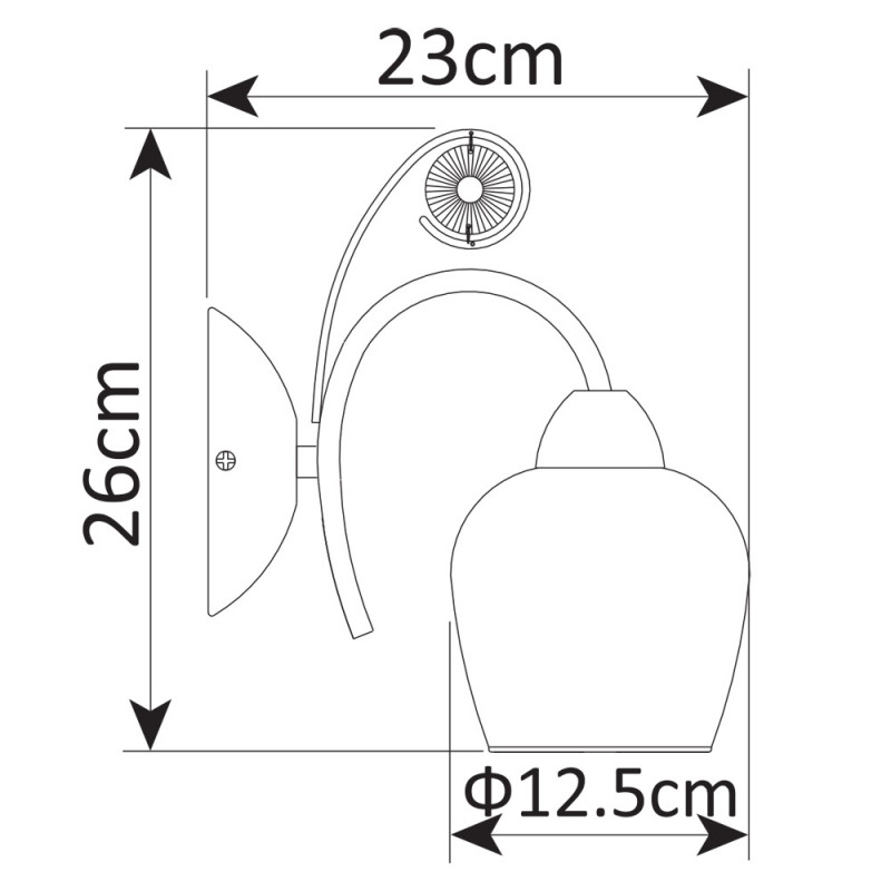 Бра ARTE Lamp A9549AP-1GO