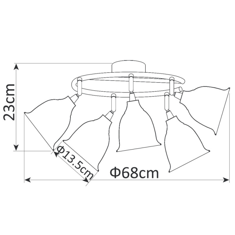 Спот ARTE Lamp A9557PL-5CC