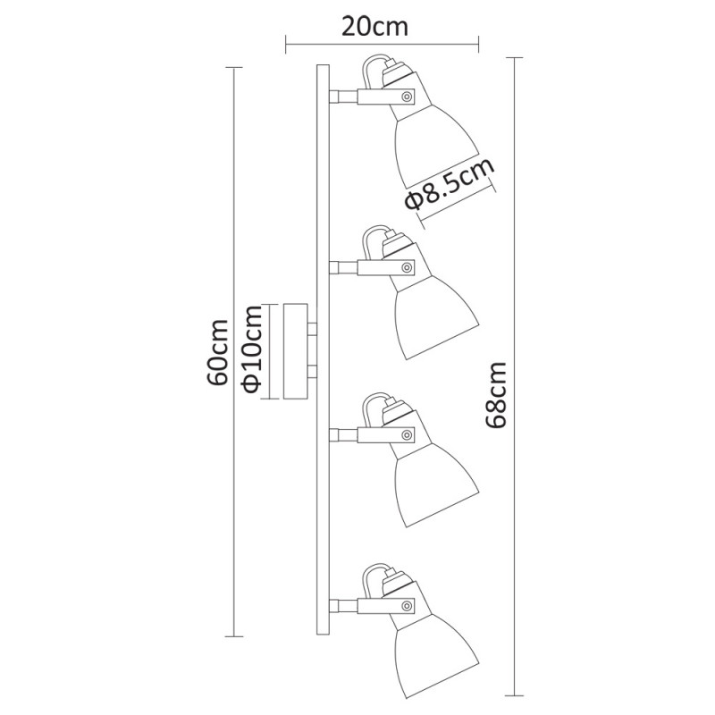 Спот ARTE Lamp A9581PL-4AB