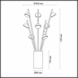 Настольная лампа Odeon Light 4156/24TL