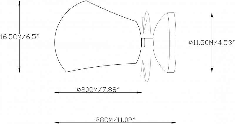 Бра Cosmo EL069B черный