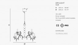 Подвесной уличный светильник Masiero DRYLIGHT S18 EXTREME