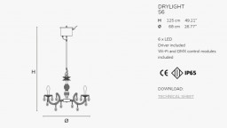 Подвесной уличный светильник Masiero DRYLIGHT S6 PREMIUM