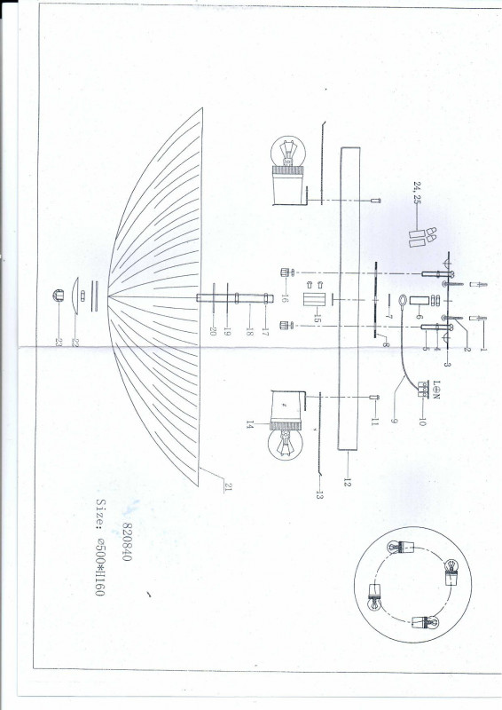 Накладной светильник Lightstar 820840