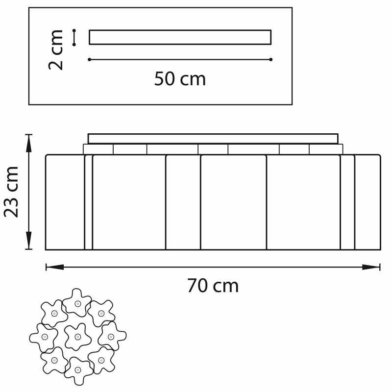 Накладная люстра Lightstar 802090