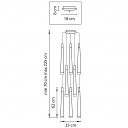 Каскадная люстра Lightstar 807084