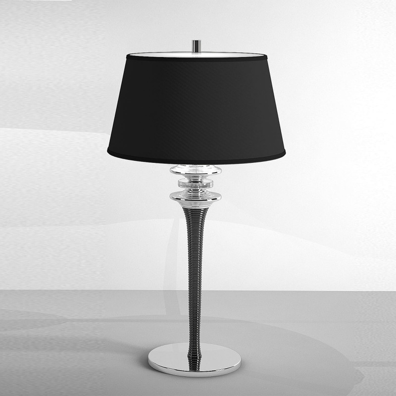 Настольная лампа Italamp 7015/LP trasparente/cotone-nero/N