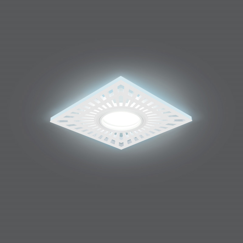 Встраиваемый светильник Gauss BL128 светильник точечный встраиваемый gauss backlight bl128 квадратный с led подсветкой под отверстие 65 мм 1 5 м² цвет белый
