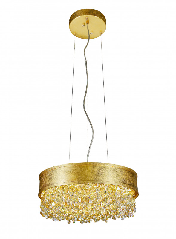 Подвесная люстра Lucia Tucci FABIAN 1551.12 oro LED подвесная люстра lucia tucci fabian 1555 8 gold leaf