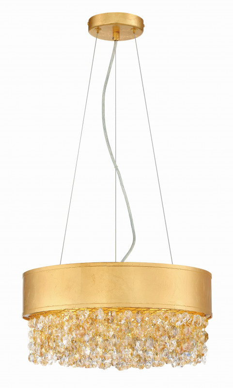 Подвесная люстра Lucia Tucci FABIAN 1554.5 gold leaf люстра модерн на цепи lucia tucci fabian 1550 17 oro led