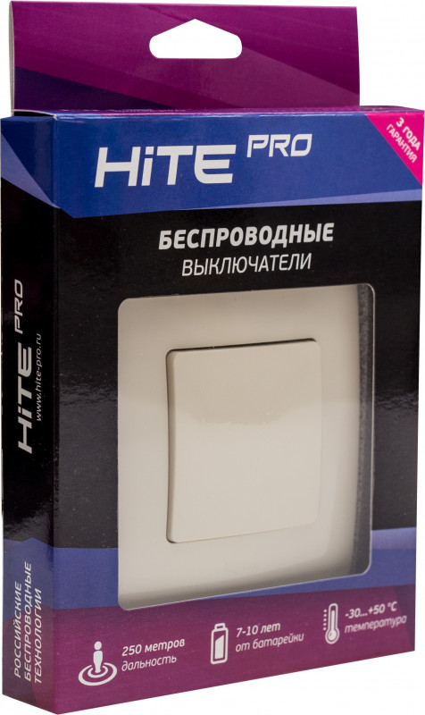 Выключатель HiTE PRO HP-LE-1-ivory