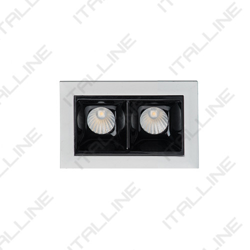 Встраиваемый светильник ITALLINE DL 3072 white/black влагозащищенный светильник italline dl 2633 white