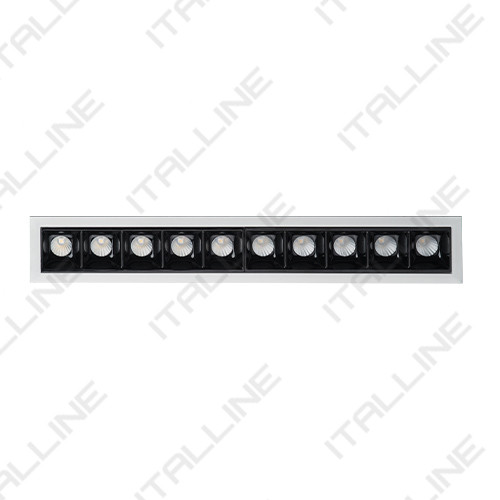 Встраиваемый светильник ITALLINE DL 3074 white/black встраиваемый светильник italline sag103 4 black black