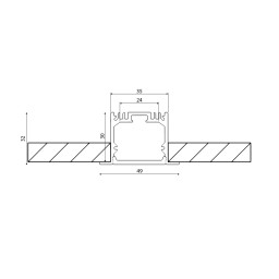 Профиль DesignLed LE.4932-W