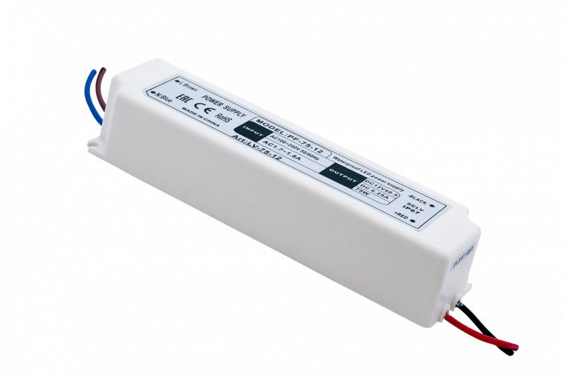 Блок питания для светодиодной ленты SWG LV-75-12 коннектор питания левый эра pro 043112 2 rus б0049740