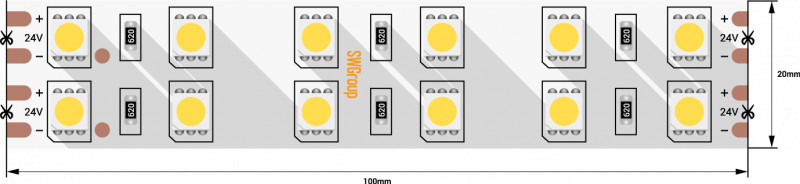 Лента SWG SWG5120-24-28.8-W