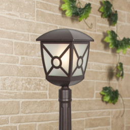 Садово-парковый светильник Elektrostandard Columba F коричневый (GL 1022F)